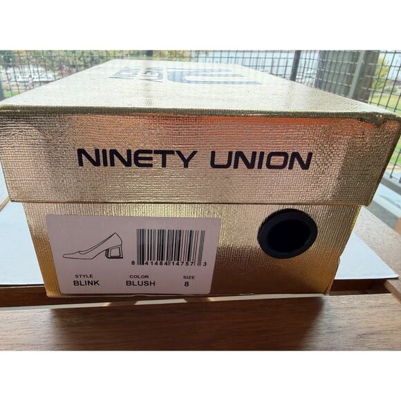 Statement Women's Blink Pump blush gold Preppy, Party dress block heel size 8 - Picture 8 of 9